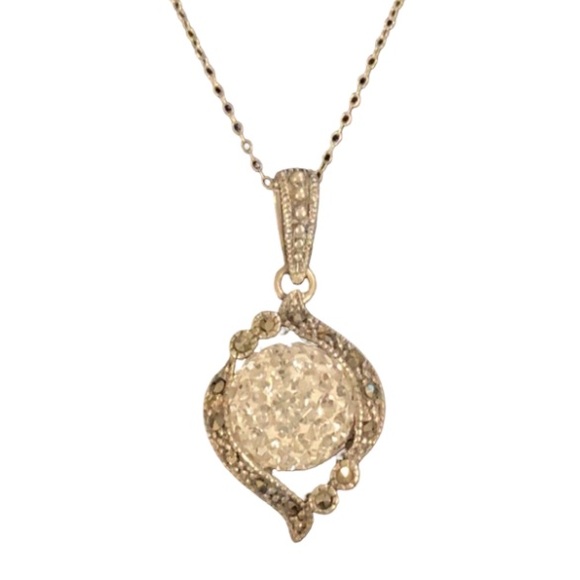 SterlingSilver StarDust Swarovski Pendent Necklace - Picture 7 of 7